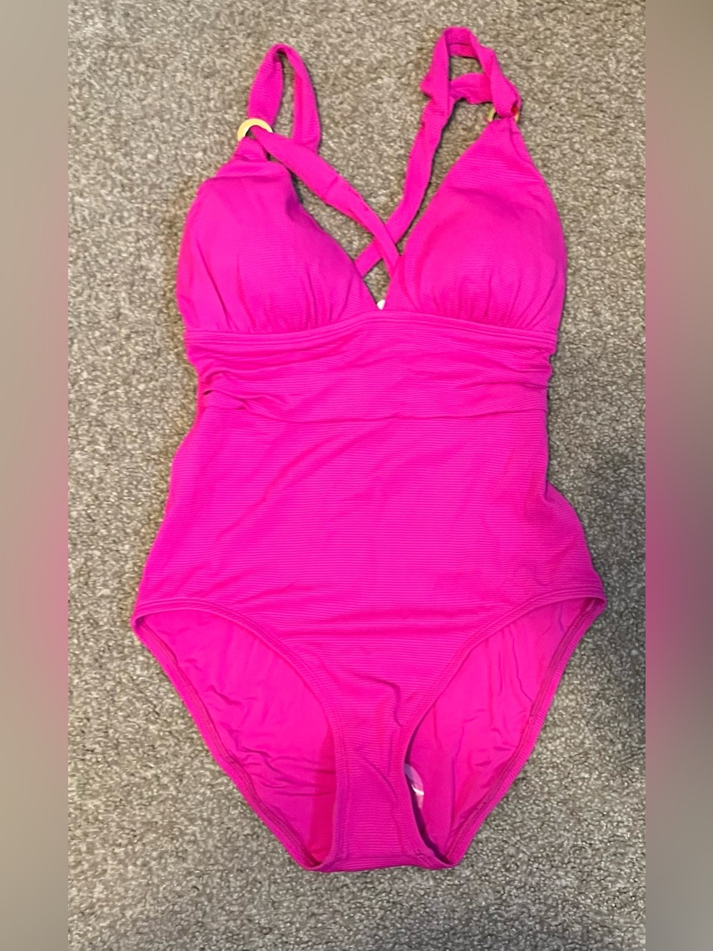 Tommy Bahama Island Clays V-Neck One-Piece Swimsuit size 6 - Picture 3 of 14